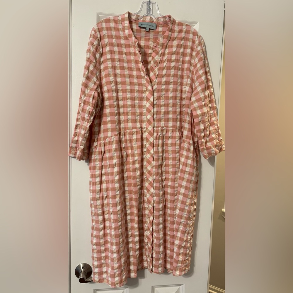 Tuckernuck Checked Pink Dress